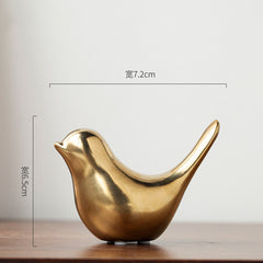 Nordic Minimalist Ceramic Bird Abstract Decor Item