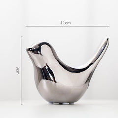 Nordic Minimalist Ceramic Bird Abstract Decor Item