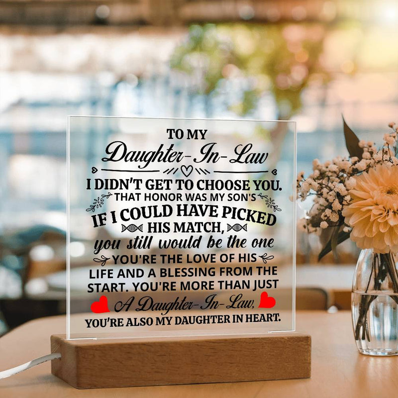 To My Daughter-in-Law Honor – Acrylic Square